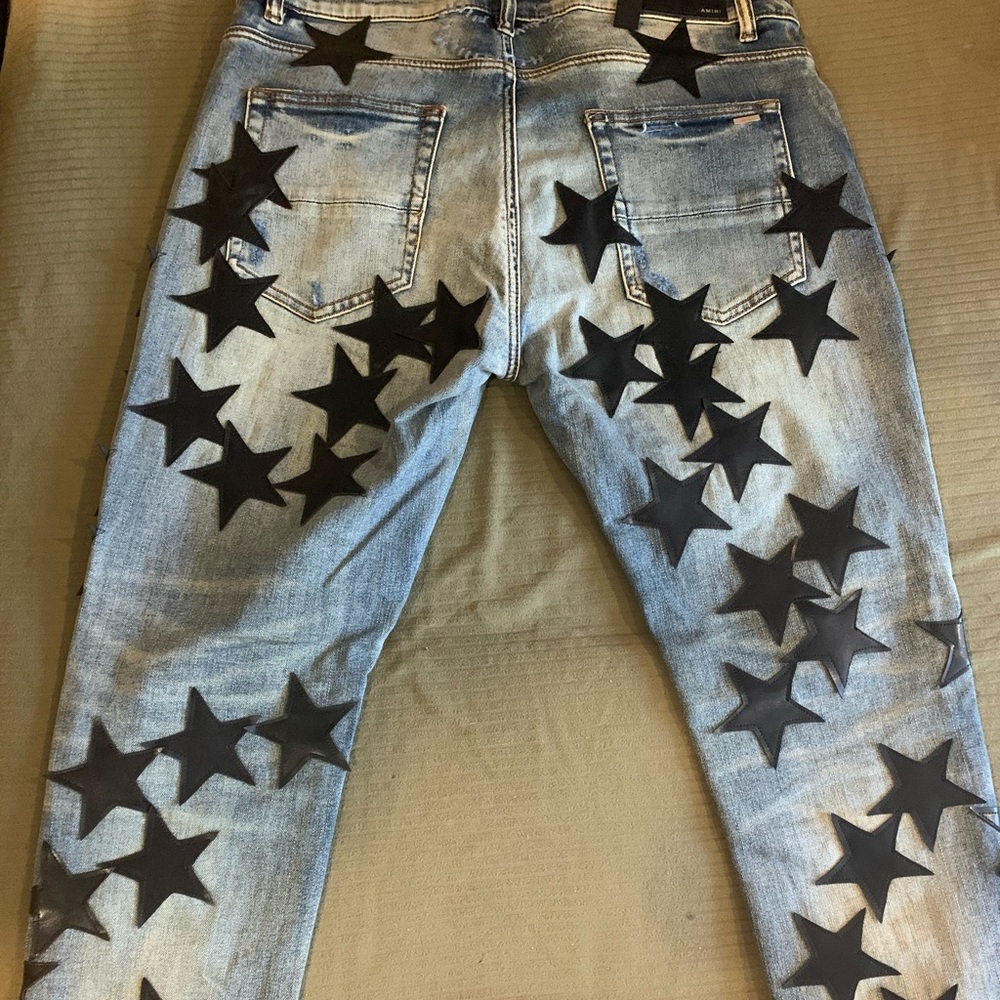 Amiri black star jeans